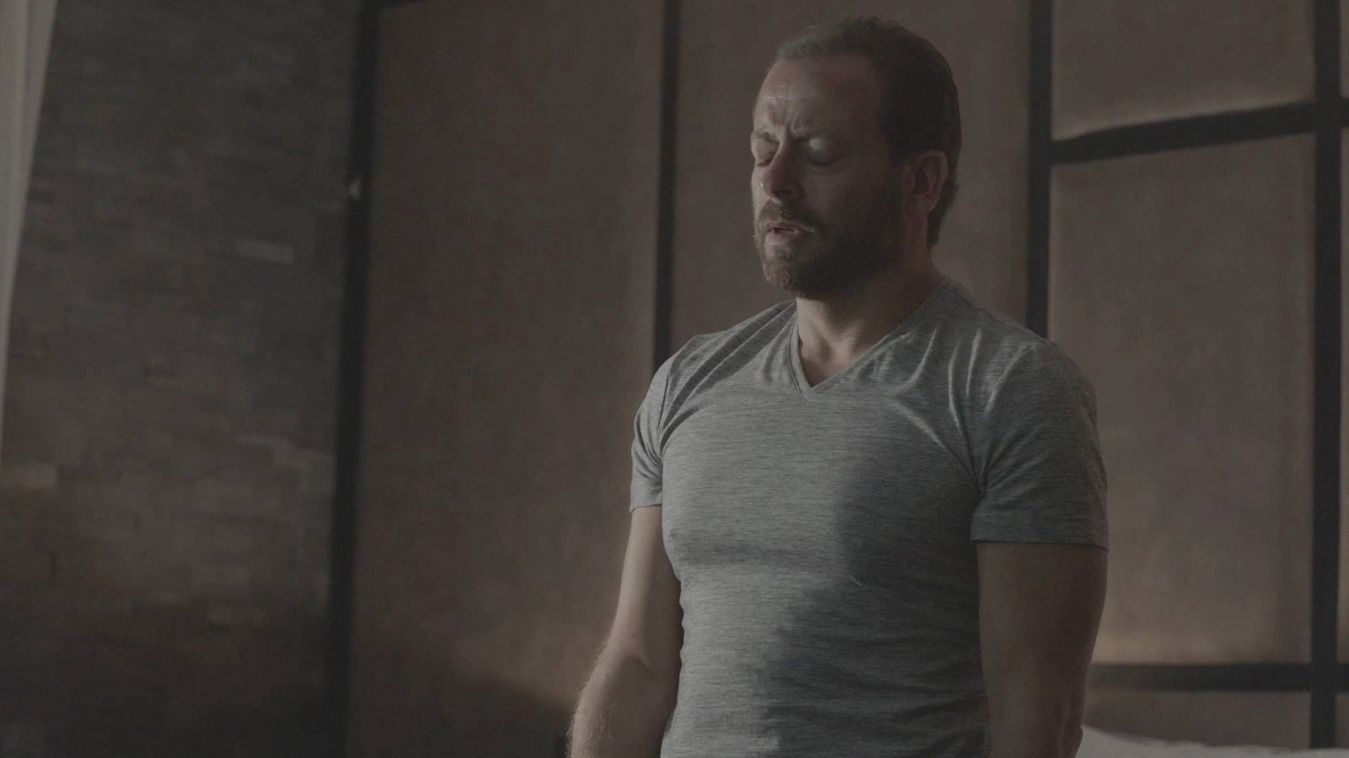 man in sweatshirt looking buff